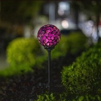 Vcuteka Solar Lights Outdoor Decorative Mosaic Solar Garden Light Waterproof Led Pathway Stake Light For Landscape Lawn Patio