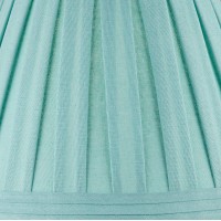 Turquoise Linen Box Pleat Medium Empire Lamp Shade 7