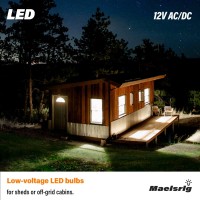 Led 12V Light Bulb, 100W Equivalent, Daylight White 5000K, 13W 1200 Lumens, 12 Volt Ac/Dc, Non-Dimmable E26 Base, Low Voltage Light Bulbs For Boat, Rv, Shed, Off Grid Cabin, And Solar Power, 4-Pack