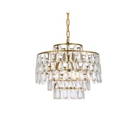 Mila 16 Inch Pendant In Brass