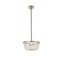 Gianna 13 Inch Pendant In Brass