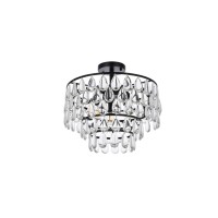 Mila 16 Inch Flush Mount In Black