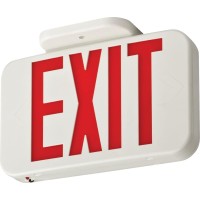 Lithonia Lighting Exrg M6 Singlesided Led Exit Sign Thermoplastic Construction Switchable Red And Green Colors Ac Power Inc