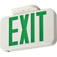 Lithonia Lighting Exrg M6 Singlesided Led Exit Sign Thermoplastic Construction Switchable Red And Green Colors Ac Power Inc