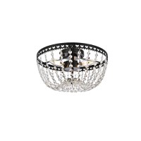 Kylie 12 Inch Flush Mount In Black