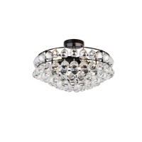 Savannah 18 Inch Flush Mount In Black