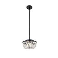 Gianna 10 Inch Pendant In Black