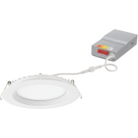 Juno Wf6 Reg Sww5 90Cri Mw M6 Canless Wafer Recessed Led Downlight Shallow Regressed Baffled Trim Style 6Inch Matte White