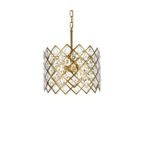 Lyla 13 Inch Pendant In Brass