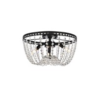 Kylie 16 Inch Flush Mount In Black