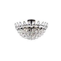 Emilia 20 Inch Flush Mount In Black