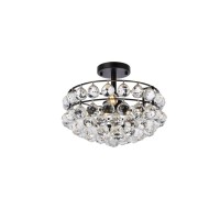 Savannah 14 Inch Flush Mount In Black