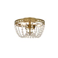 Kylie 10 Inch Flush Mount In Brass