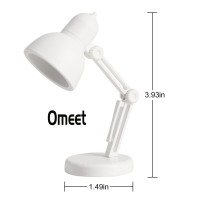 Omeet 2 Pack Led Mini Table Lamp Foldable Night Reading Book Lamps For Home Room Computer Night Lights Eye Protections For Nig