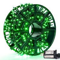 Jmexsuss 500 Led Green Christmas Lights Outdoor, 173Ft Waterproof Christmas String Lights With 8 Modes, Green Christmas Led Lights Plug In For Tree Garden Party Xmas Decorations