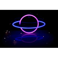 Viopvery 3 Pcs Neon Signs,Led Neon Light Signs For Wall Decoration,Led Cloud Lightning Planet Neon Lights For Bedroom,Party,Birthday,Christmas,Wedding,Bar