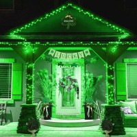 Jmexsuss 91.5Ft 250 Led St Patricks Day Lights Outdoor Waterproof, 8 Lighting Modes Connectable Green Christmas Tree Lights Indoor For Yard Patio Party Christmas St Patricks Day Decorations