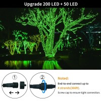 Jmexsuss 91.5Ft 250 Led St Patricks Day Lights Outdoor Waterproof, 8 Lighting Modes Connectable Green Christmas Tree Lights Indoor For Yard Patio Party Christmas St Patricks Day Decorations