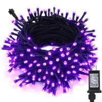 Toodour Purple Halloween Lights, 82Ft 200 Led Plug In String Lights With 8 Modes, Timer, Low Voltage, Indoor And Outdoor Halloween Lights For Home, Garden, Party, Halloween Decoration