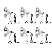 Simple Deluxe Gp-093 6-Pack Clamp Lamp Light With 8.5 Inch Aluminum Reflector Up To 150 Watt E26 (No Bulb Included), 6 Feet Cord