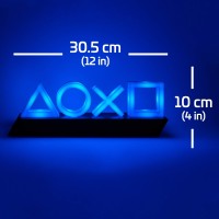 Paladone Ps5 Playstation Icons Light With 3 Dynamic Lighting Modes, Desktop Game Room Decor, Officially Licensed Playstation 5 Desk Accessories