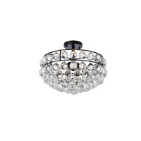 Savannah 16 Inch Flush Mount In Black