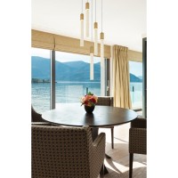 Weston 5 Lights Pendant In Satin Gold