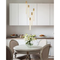 Weston 5 Lights Pendant In Satin Gold