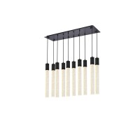 Weston 10 Lights Pendant In Black