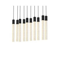 Weston 10 Lights Pendant In Black