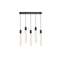 Weston 5 Lights Pendant In Black