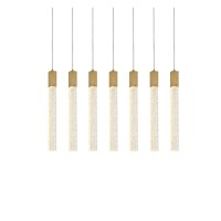 Weston 7 Lights Pendant In Satin Gold