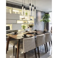 Weston 6 Lights Pendant In Black