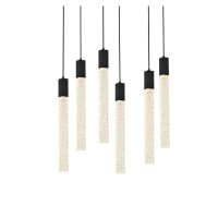 Weston 6 Lights Pendant In Black