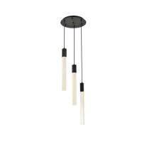 Weston 3 Lights Pendant In Black