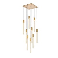 Weston 9 Lights Pendant In Satin Gold