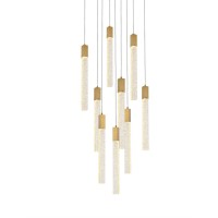 Weston 9 Lights Pendant In Satin Gold