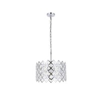 Lyla 16 Inch Pendant In Chrome