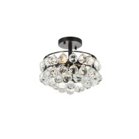 Savannah 12 Inch Flush Mount In Black