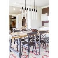 Weston 7 Lights Pendant In Black