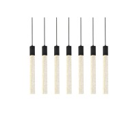 Weston 7 Lights Pendant In Black