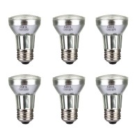 Haraqi 6 Pack Par16 60W 120V E26 Medium Halogen Flood Light Bulbs,Dimmable Bulbs For Range Hood Lights,Ceiling Fan,Table Light