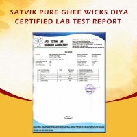 Satvik 50 Pc Pure Cow Ghee Wicks For Puja (Upto 30 Mins) Ghee Diya Pooja Home And Mandir. Nitya Pujan Readymade Ghee Diya Pujan Indian Housewarming Return Gift Items Accessories. Diwali Cotton Wicks