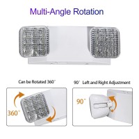 Cm Mzy Emergency Lights With Battery Backup Commercial Emergency Light Two Adjustable Led Light Head Emergency Lighting Fixtures