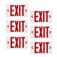 Cm Mzy Exit Sign With Emergency Lights Led Exit Sign Light With Battery Backup Red Letter Commercial Emergency Exit Sign Lights