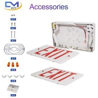 Cm Mzy Exit Sign With Emergency Lights Led Exit Sign Light With Battery Backup Red Letter Commercial Emergency Exit Sign Lights