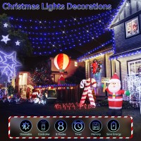 Hezbjiti Christmas String Lights Outdoor 1000 Led 394Ft 8 Lighting Modes Christmas Fairy Lights With Remote And Timer For Home