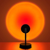 Youoklight Sunset Lamp, Projector Sunset Light 10W Led Projection Night Light 180 Degree Rotation Romantic Rainbow Light Usb Charging For Photography Party Home Living Room Bedroom Decor, Sunset Red