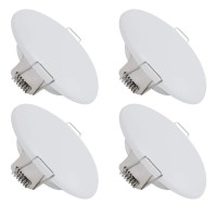 Dream Lighting Rv Recessed Led Lights 12V 35 Inch Led Recessed Ceiling Cabin Dome Lighting With Spring Clips 3500K 250Lm Pack