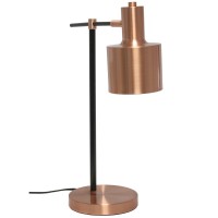 Simple Designs Metal Table Lamp, Rose Gold